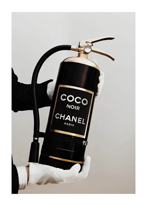 Coco Chanel Fire Extinguisher Poster 